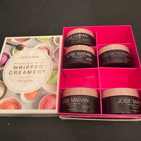 Josie Maran Whipped Argan Oil Body Butter Whipped Creamery Gift Set Bundle Of 5 - Picture 1 of 7